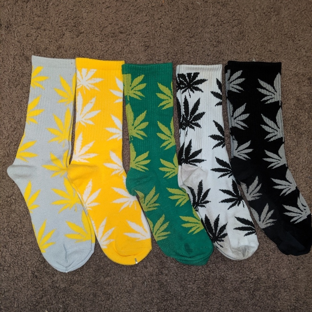 5 pairs- Weed socks